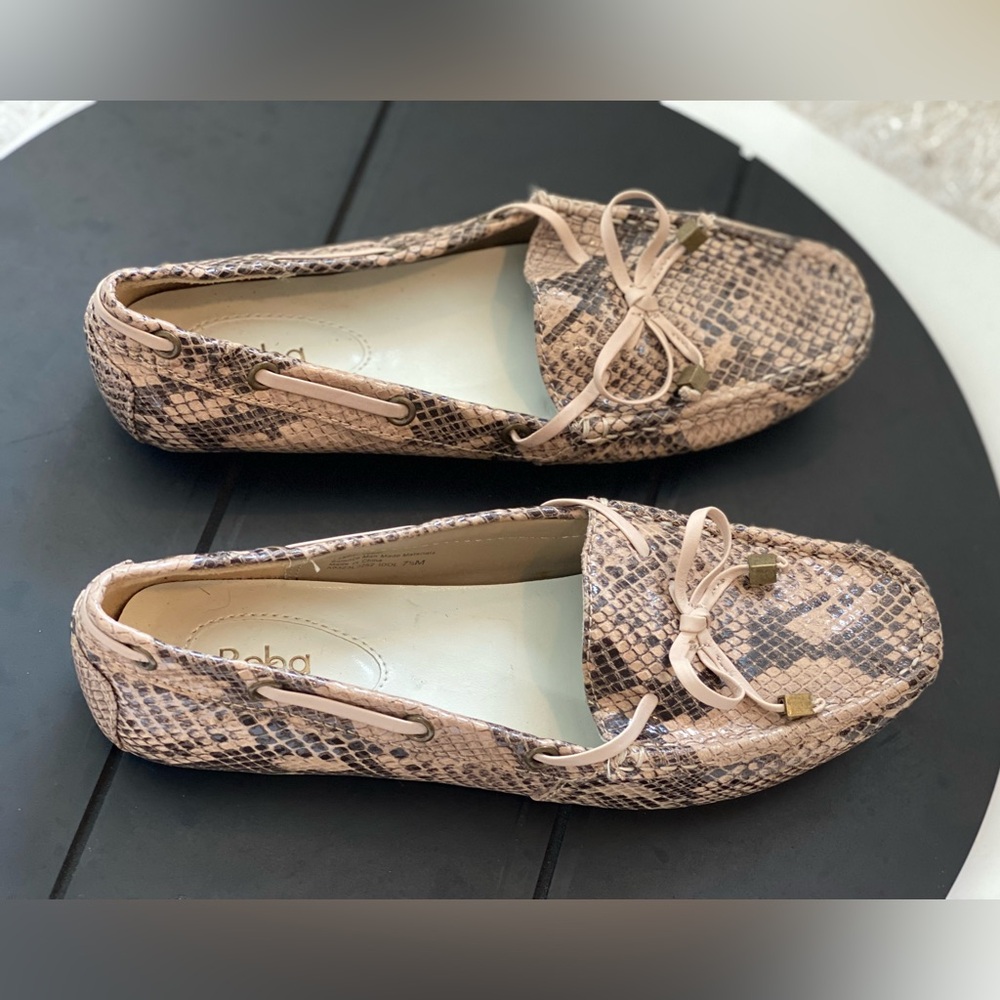 Reba…..Snake skin comfortable flat slip on shoes - Picture 4 of 6